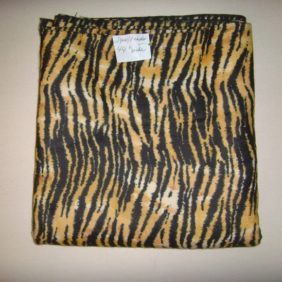 Tiger Print Flannel Fabric - 2 Yards/8 Inches - Picture 8 of 8